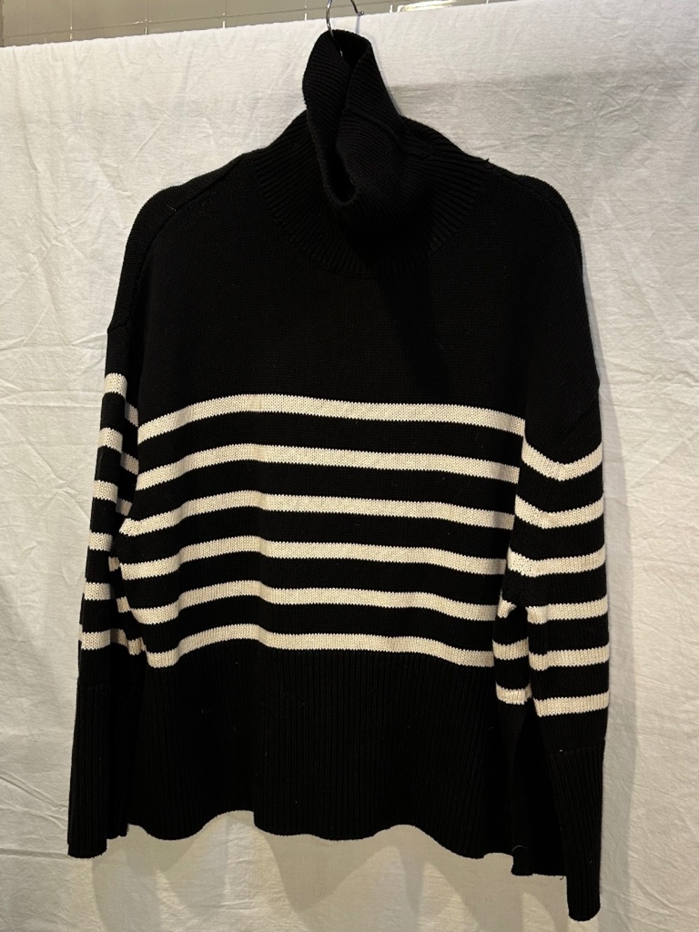 GAP vintage 90s thick high quality Blue French Breton Nautical stripe sweater M